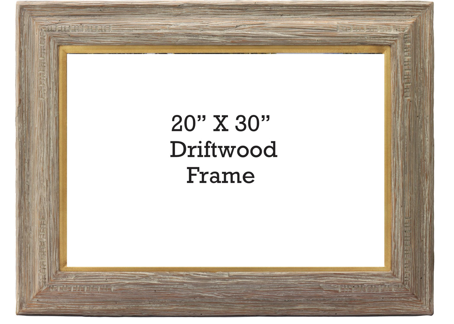 20" X 30" WIDE DRIFTWOOD FRAME